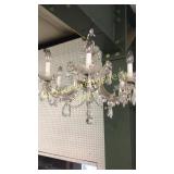 6 Light Glass & Crystal