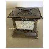 Early Lithopane and Silver Tea Warming Stand