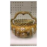 Beautiful Majolica Basket