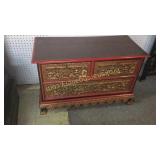 Highly Carved Korean Chest