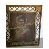 Oil on Board Portrait of Woman