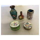5 Pieces of Asian Cloisonne