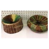 2 Majolica Spittoons