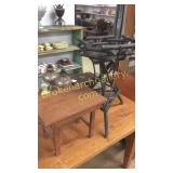 Pine Milking Stool & Twig Plant Stand