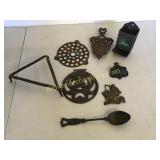 8 Pieces Cast Iron and Metal