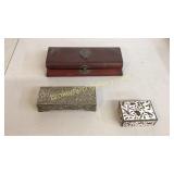 Victorian Glove Box, 2 Dresser Boxes