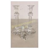 Val St. Lambert Candlesticks, Baccarat Squirrel