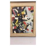 Abstract Oil Painting, Artist Signed