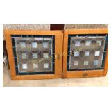 Pair Stained Glass Windows
