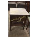 Side Table W Faux Marble Top