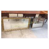 2 Decorative Gilded Mirrors