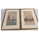 2 Venice Canal Watercolors