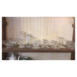 8 Pair Glass Candlesticks