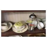 21 Pieces Mixed China, Glass