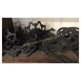 4 Cast Iron Oil Lamp Brackets
