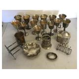 21 Pieces Assorted Silver Plate