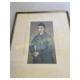 Lithograph Print? "Young Boy in Blue"