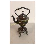 Plated Hot Water Server w/ Bone Inset Handle