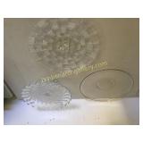 3 Pieces Glass Serving Ware