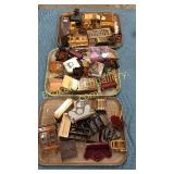 3 Tray Lots of Dollhouse Accessories