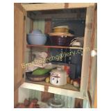 Contents of Kitchen Cabinets & on Top of Cabinets