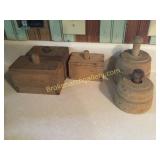 5 Vintage Butter Molds