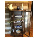Contents of Bow Front China Cabinet
