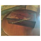 Antique Mahogany Lamp Desk