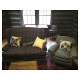 Upholstured Sofa & Arm Chair