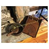 Coal Hod, Brass Pail, Bellows