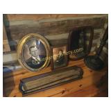 2 Mirrors, 2 Photographs & Floor Lamp