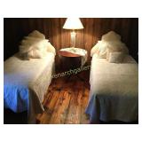 Pair Upholstered Head Boards