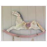 Vintage Rocking Horse & Cow Cut Out