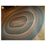 Room Size Oval Hooked Rug