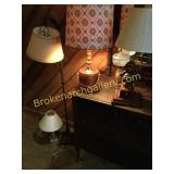 4 Table Lamps & Floor Lamp