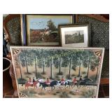 3 Pcs Hunt Scene Related Art