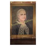Oil on Canvas Ancestral Portrait of Woman