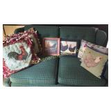 5 Needlepoint Pillows, 2 Barnyard Prints