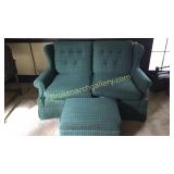 Loveseat and Ottoman