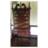 Craftique Mahogany Chest on Chest