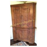 Walnut Corner Cupboard