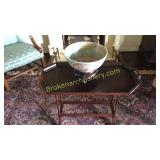 Butlers Tray Table, Asian Bowl on Stand