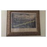 Framed Early Lithograph of The Presidents