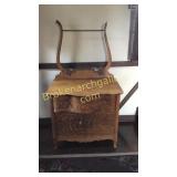 Oak Washstand and Contents