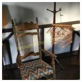 Rocking Chair, Hat Rack  Birdcage