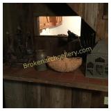 Split Oak Basket, Crock, Model Ship, Birdcage