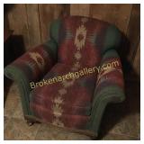 Sofa & Armchair in Southwest Fabric