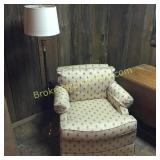 2 Upholstered Chairs & Floor Lamp