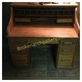 Oak S Roll Desk