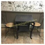 2 Ice Cream Chairs & Side Table